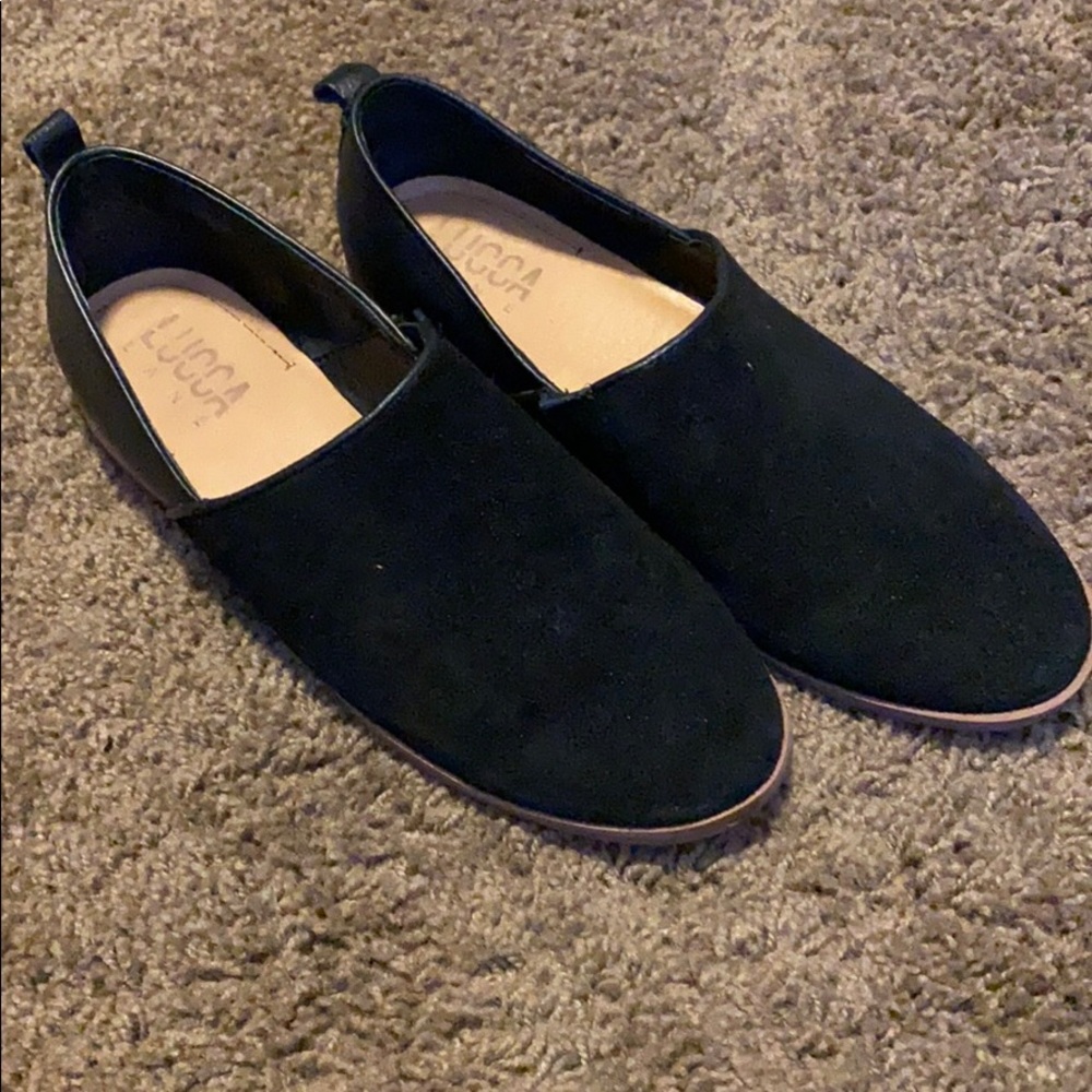 Luca faux suede flats